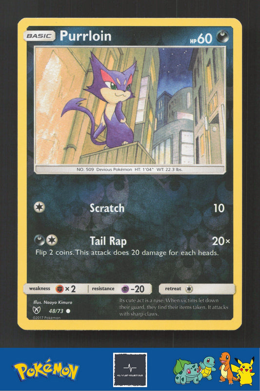 2017 Pokemon SM Shining Legends 48/73 Purrloin Reverse