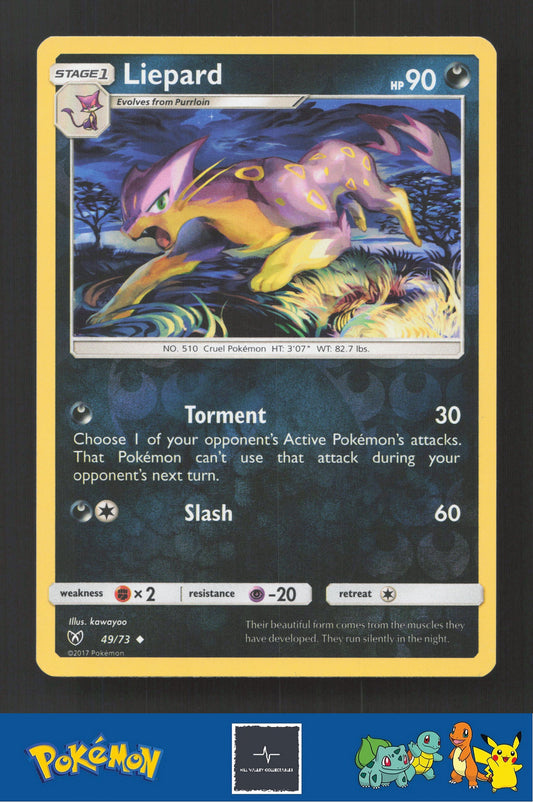 2017 Pokemon SM Shining Legends 49/73 Liepard Reverse