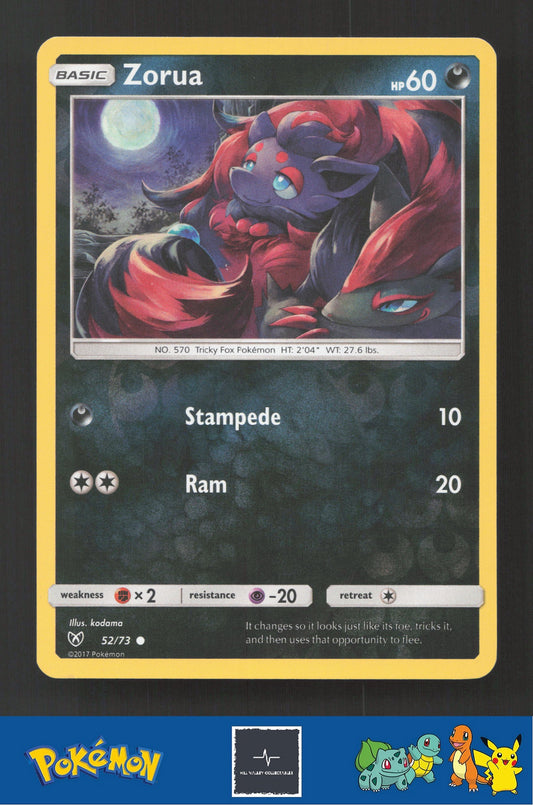 2017 Pokemon SM Shining Legends 52/73 Zorua Reverse