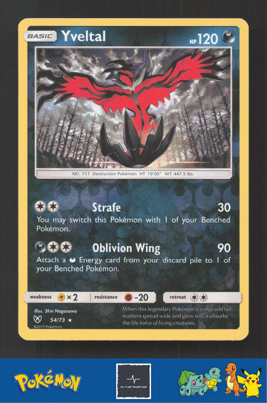 2017 Pokemon SM Shining Legends 54/73 Yveltal Reverse