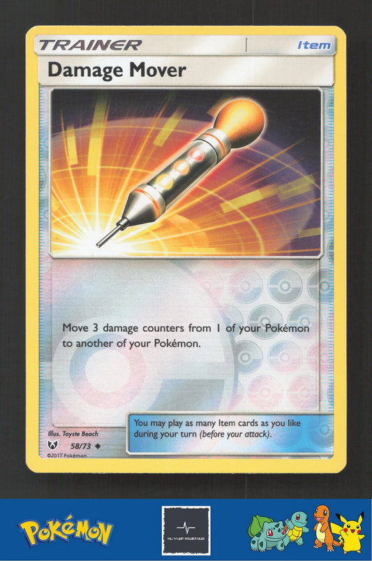 2017 Pokemon SM Shining Legends 58/73 Damage Mover Reverse