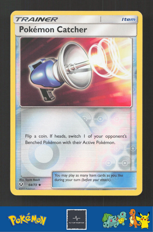 2017 Pokemon SM Shining Legends 64/73 Pokemon Catcher Reverse
