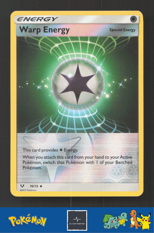 2017 Pokemon SM Shining Legends 70/73 Warp Energy Reverse