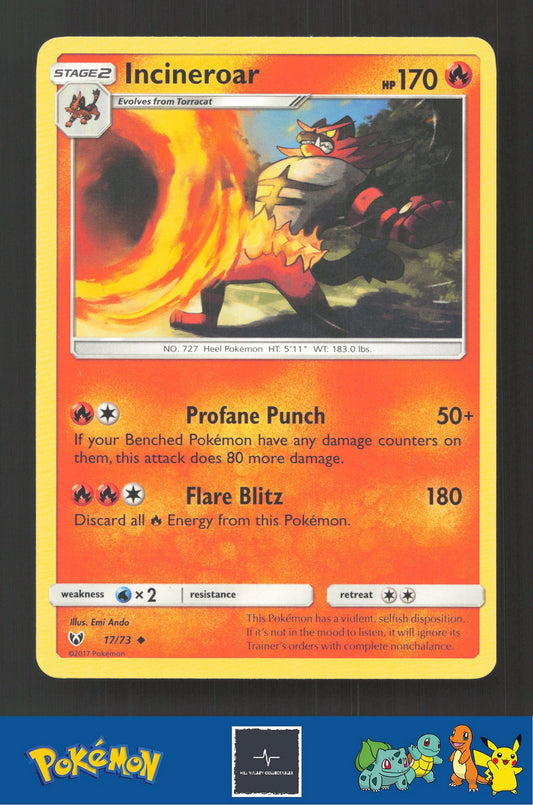 2017 Pokemon SM Shining Legends 17/73 Incineroar