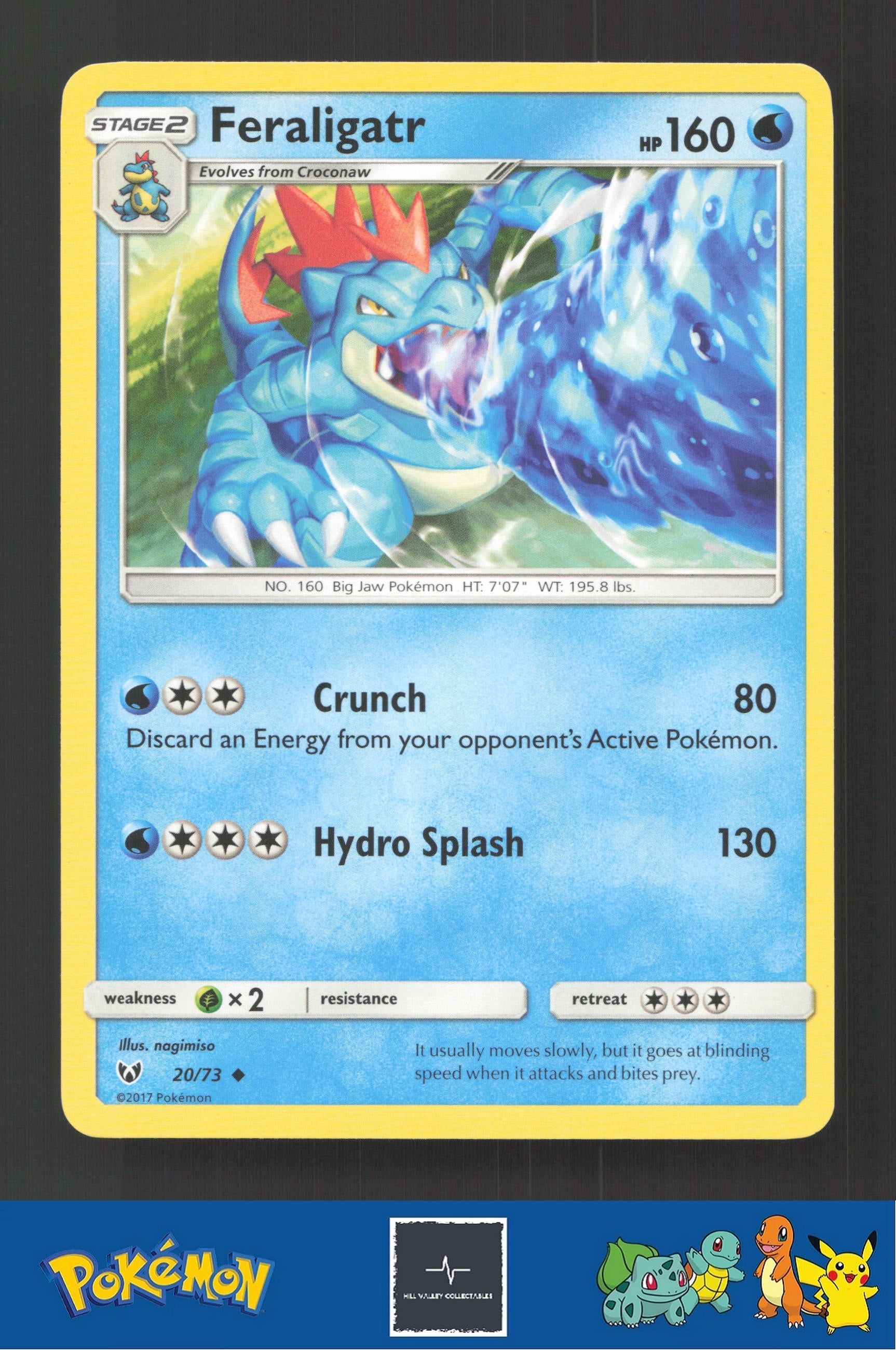 2017 Pokemon SM Shining Legends 20/73 Feraligatr