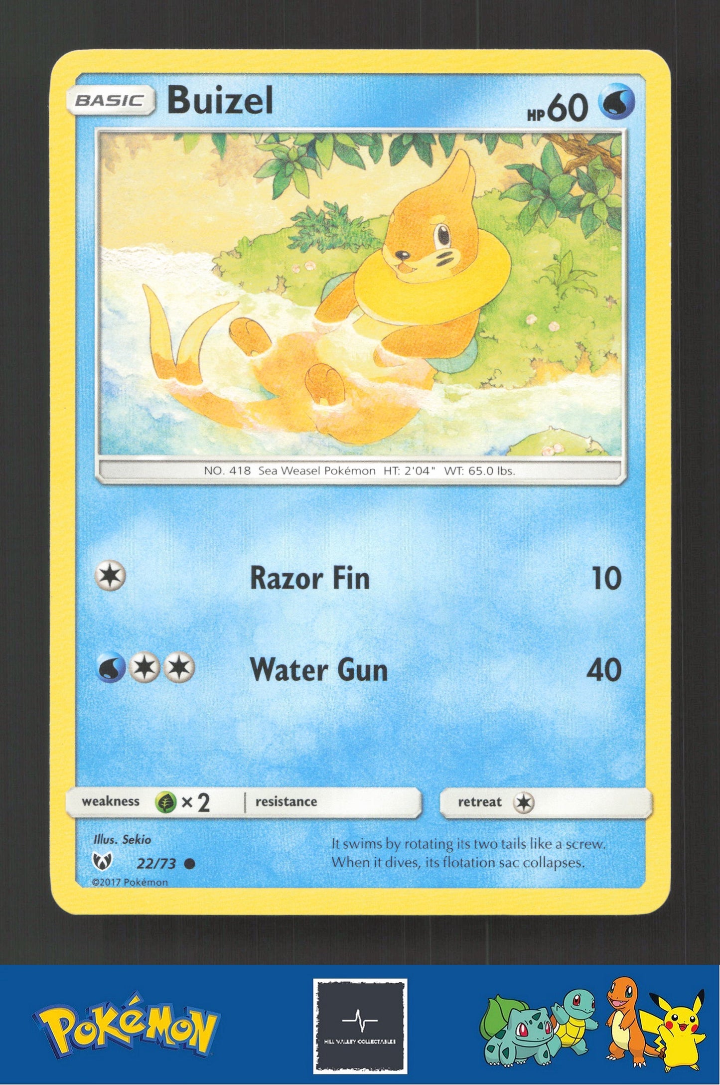 2017 Pokemon SM Shining Legends 22/73 Buizel