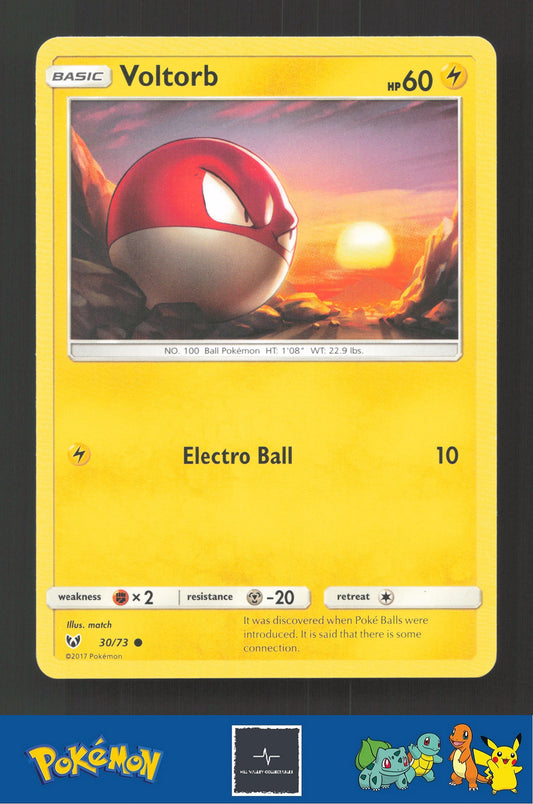 2017 Pokemon SM Shining Legends 30/73 Voltorb