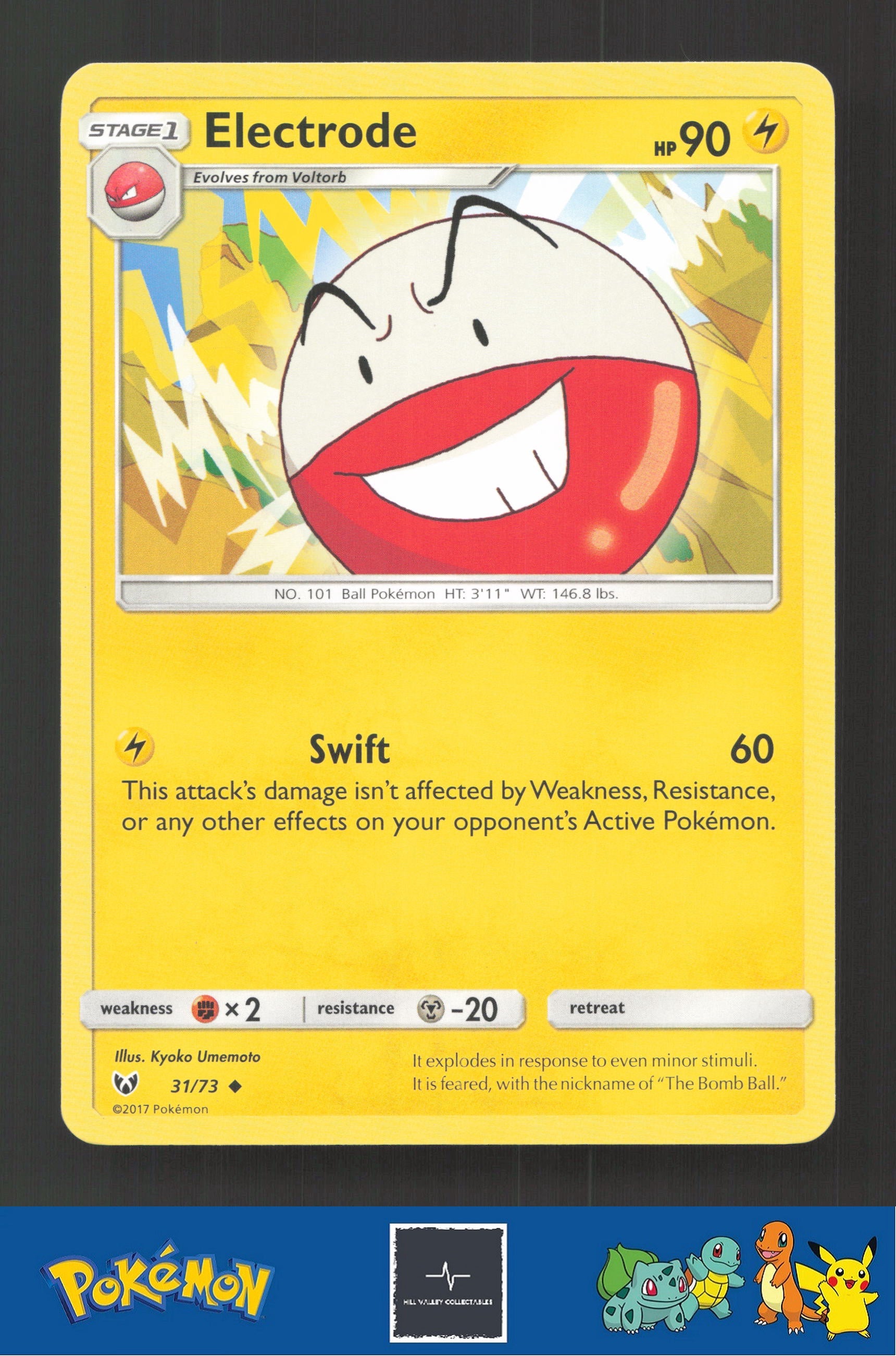 2017 Pokemon SM Shining Legends 31/73 Electrode