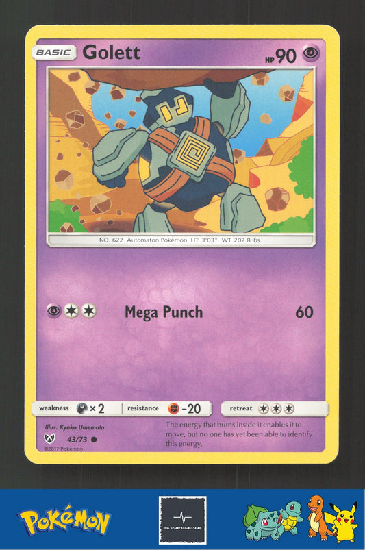 2017 Pokemon SM Shining Legends 43/73 Golett