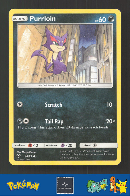 2017 Pokemon SM Shining Legends 48/73 Purrloin