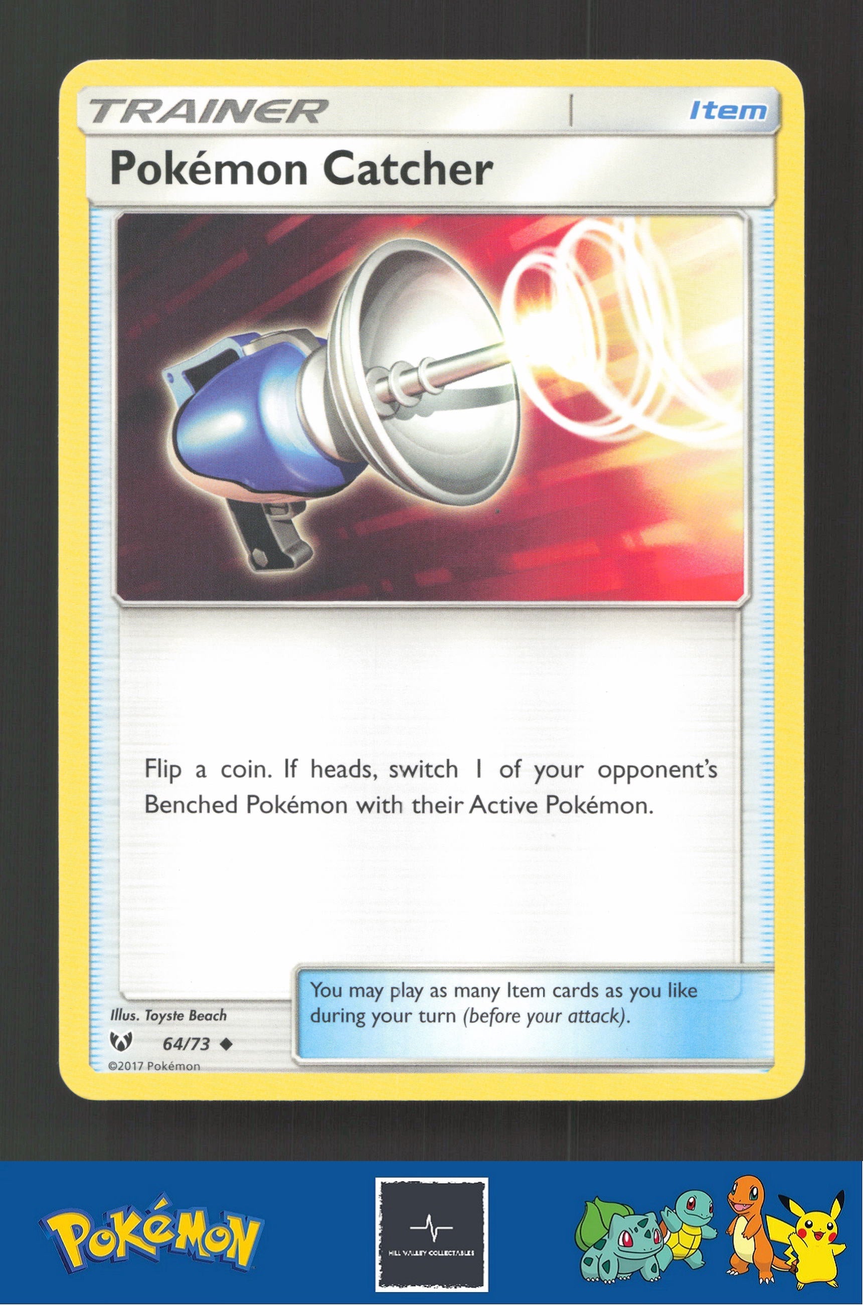 2017 Pokemon SM Shining Legends 64/73 Pokemon Catcher