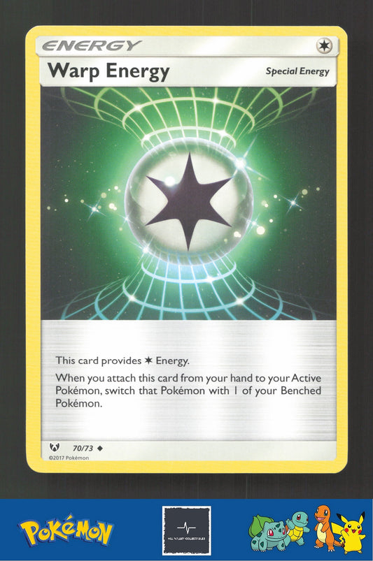 2017 Pokemon SM Shining Legends 70/73 Warp Energy