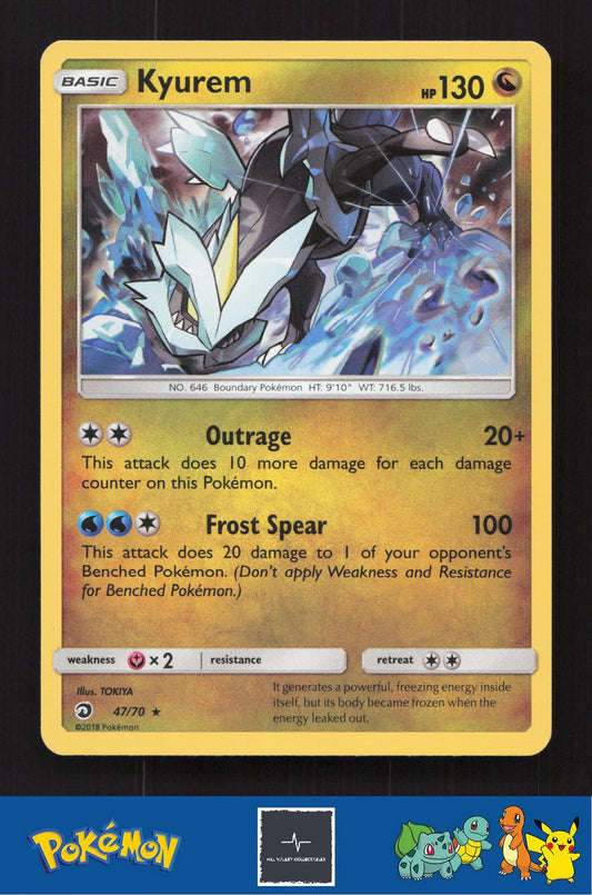 2018 Pokemon SM Dragon Majesty 47/70 Kyurem Holo