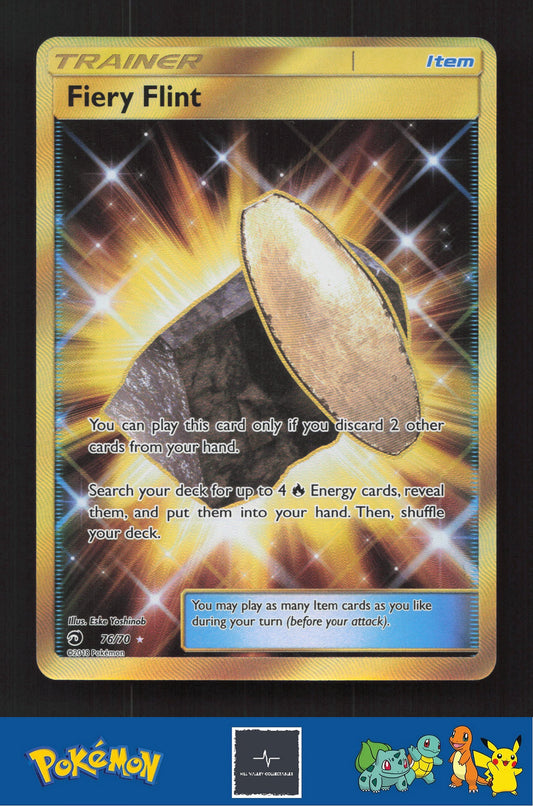 2018 Pokemon SM Dragon Majesty 76/70 Fiery Flint