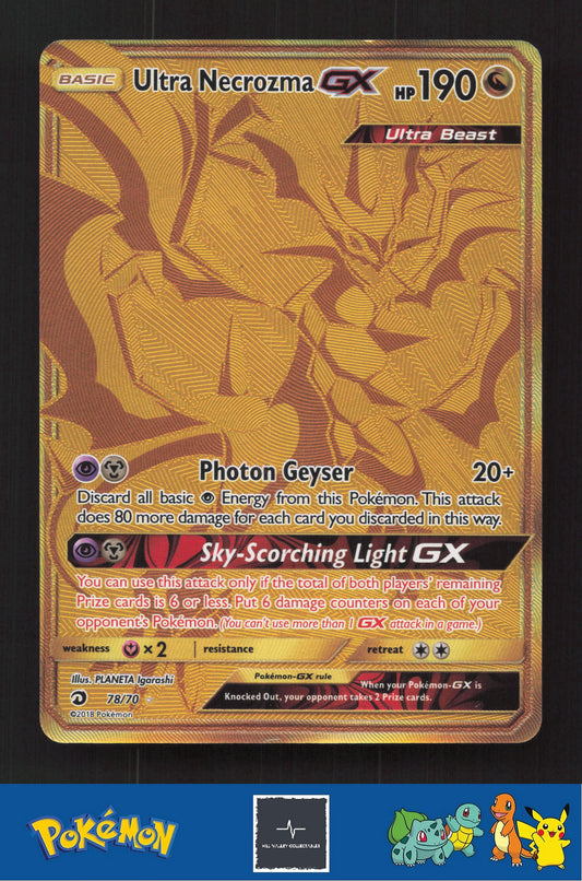 2018 Pokemon SM Dragon Majesty 78/70 Ultra Necrozma GX