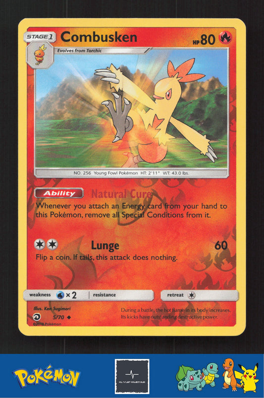 2018 Pokemon SM Dragon Majesty 5/70 Combusken Reverse