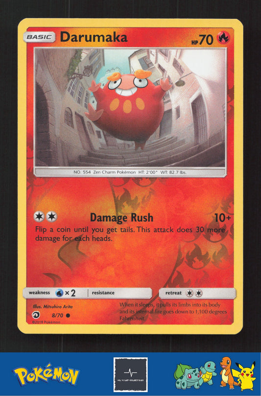 2018 Pokemon SM Dragon Majesty 8/70 Darumaka Reverse