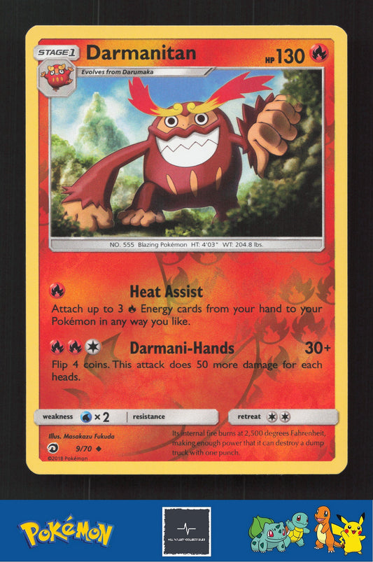 2018 Pokemon SM Dragon Majesty 9/70 Darmanitan Reverse