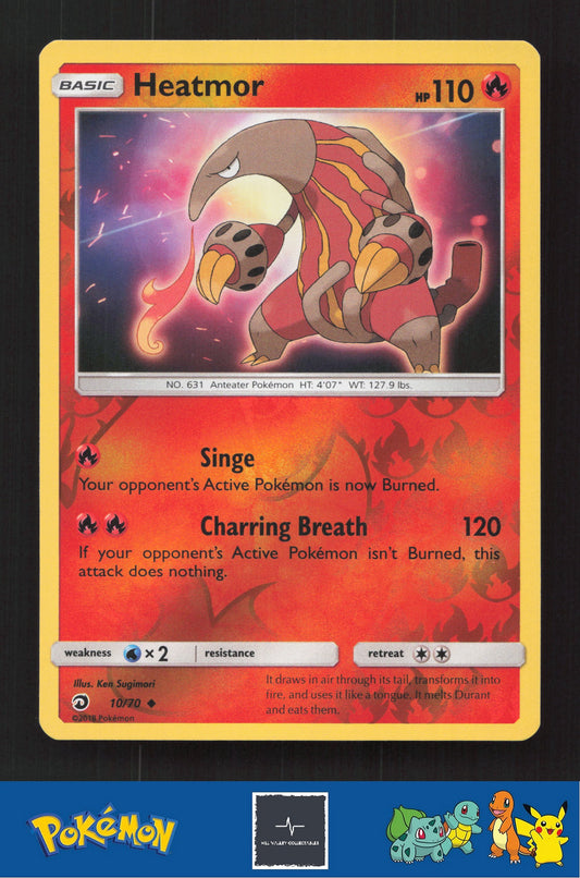 2018 Pokemon SM Dragon Majesty 10/70 Heatmor Reverse