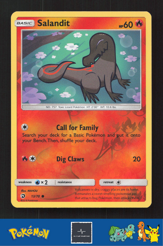 2018 Pokemon SM Dragon Majesty 13/70 Salandit Reverse