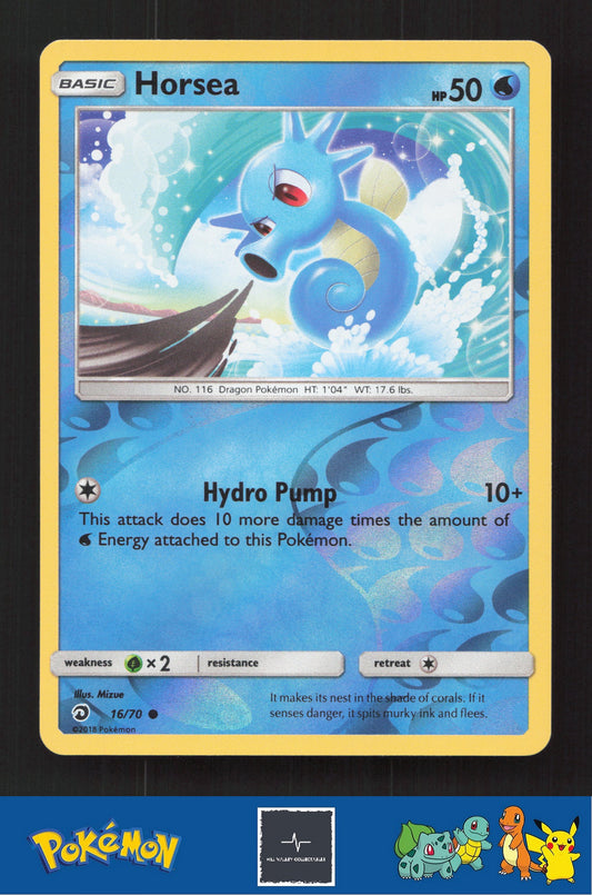 2018 Pokemon SM Dragon Majesty 16/70 Horsea Reverse