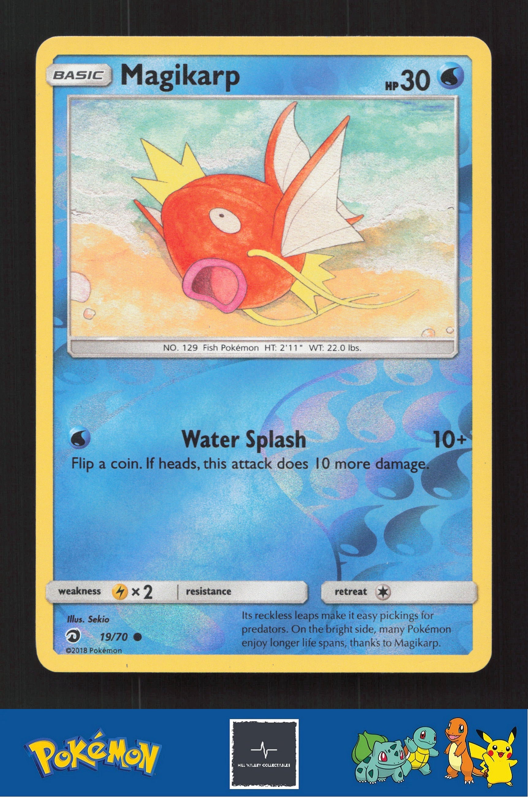 2018 Pokemon SM Dragon Majesty 19/70 Magikarp Reverse
