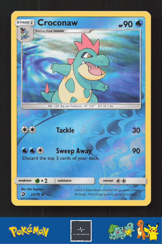 2018 Pokemon SM Dragon Majesty 23/70 Croconaw Reverse