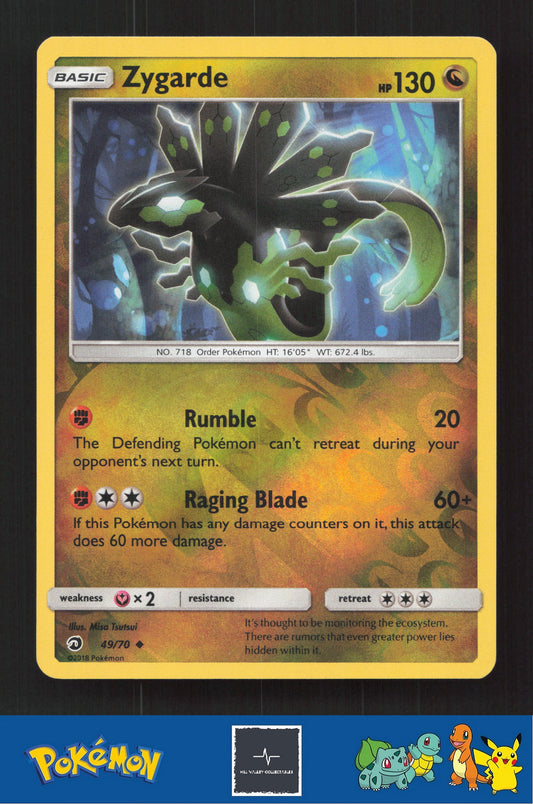 2018 Pokemon SM Dragon Majesty 49/70 Zygarde Reverse