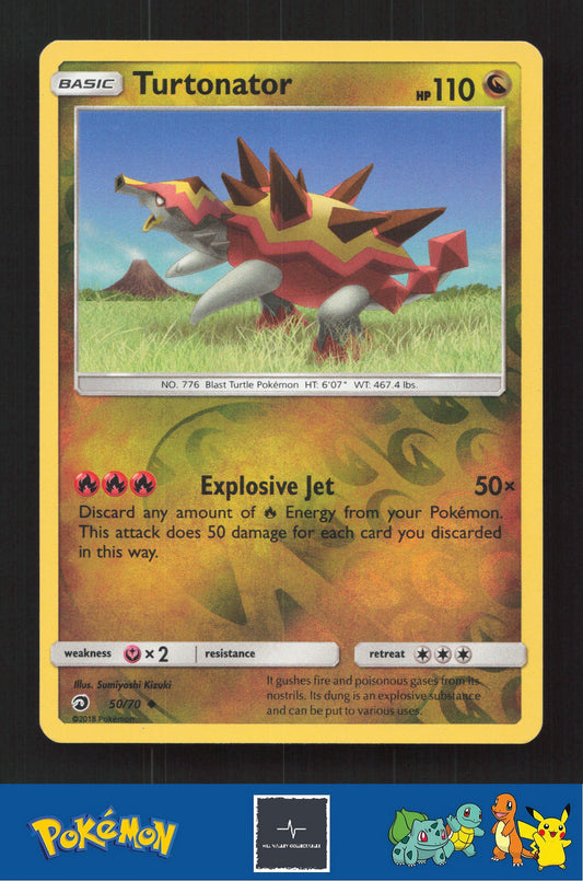 2018 Pokemon SM Dragon Majesty 50/70 Turtonator Reverse
