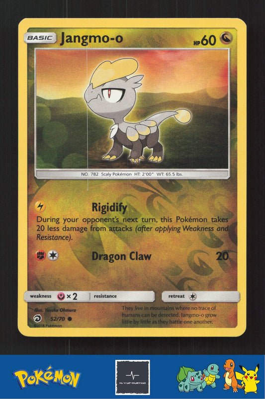 2018 Pokemon SM Dragon Majesty 52/70 Jangmo-o Reverse