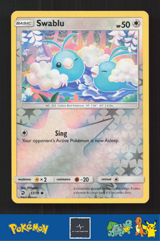 2018 Pokemon SM Dragon Majesty 57/70 Swablu Reverse