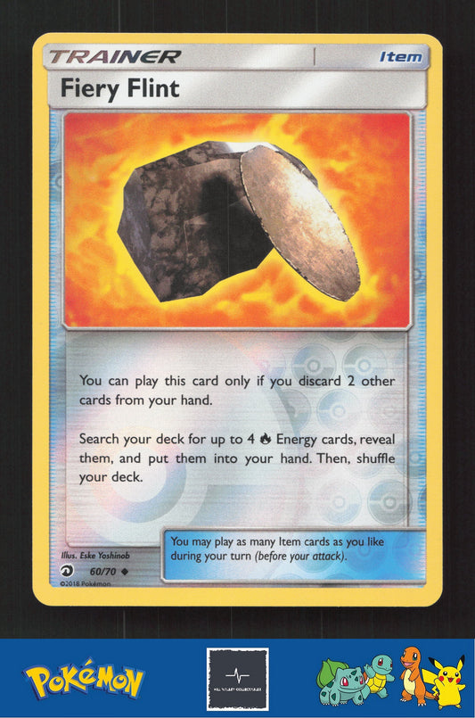 2018 Pokemon SM Dragon Majesty 60/70 Fiery Flint Reverse