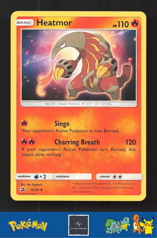 2018 Pokemon SM Dragon Majesty 10/70 Heatmor
