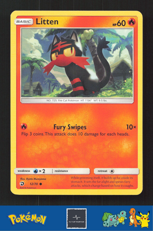 2018 Pokemon SM Dragon Majesty 12/70 Litten