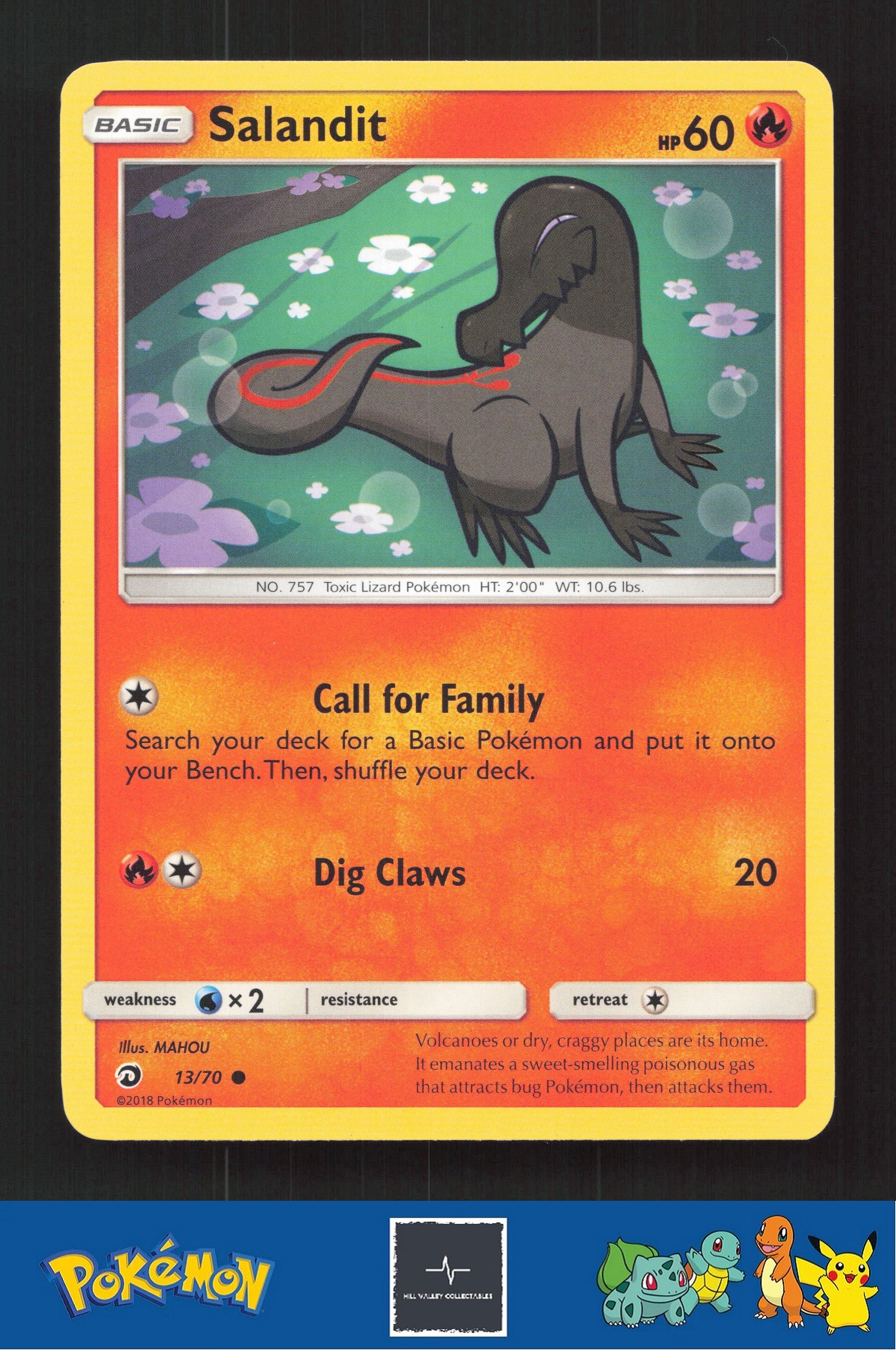 2018 Pokemon SM Dragon Majesty 13/70 Salandit