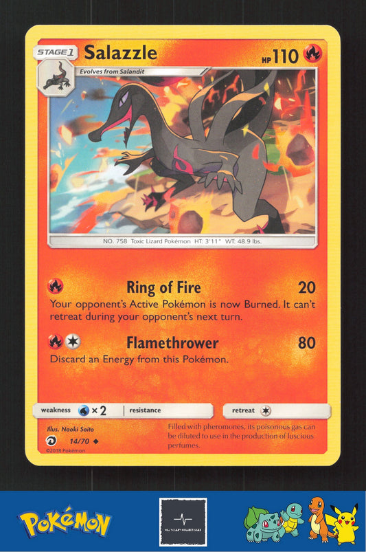 2018 Pokemon SM Dragon Majesty 14/70 Salazzle