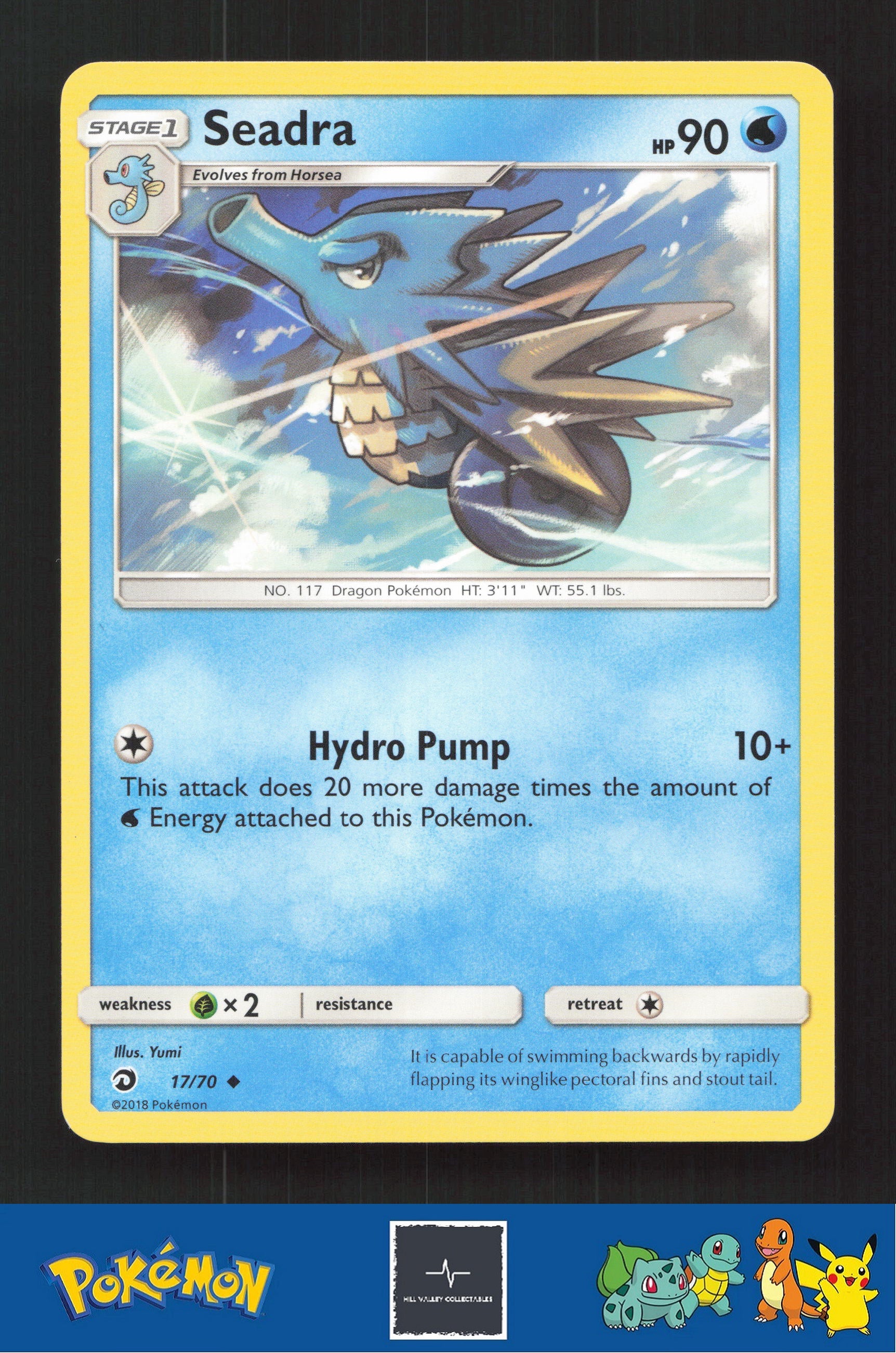 2018 Pokemon SM Dragon Majesty 17/70 Seadra