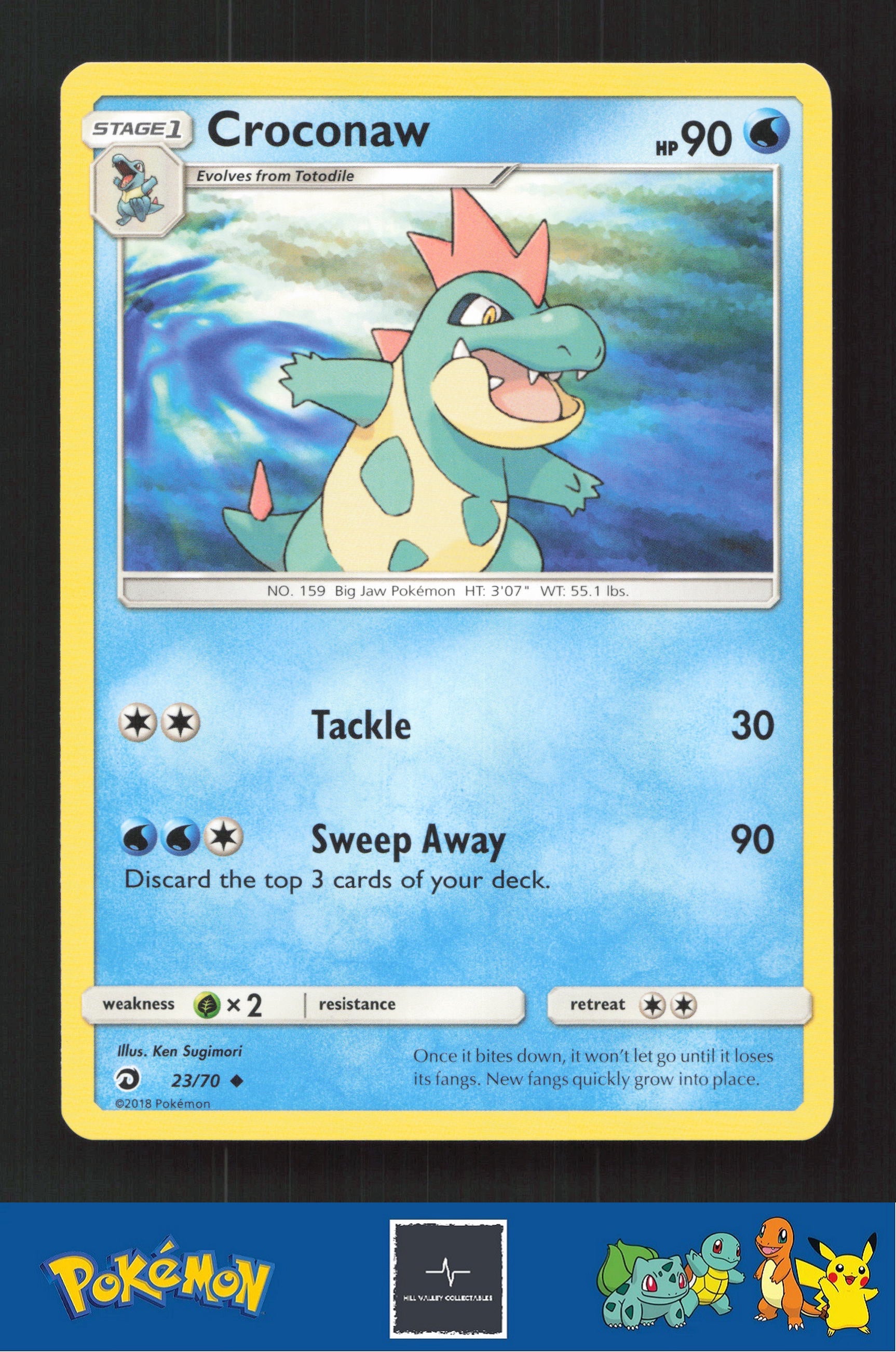 2018 Pokemon SM Dragon Majesty 23/70 Croconaw