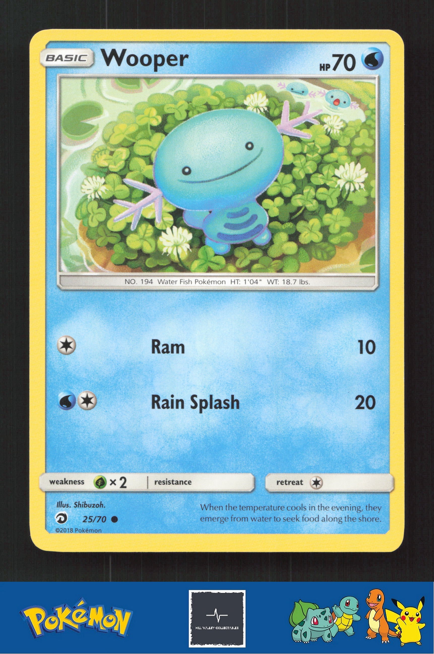 2018 Pokemon SM Dragon Majesty 25/70 Wooper