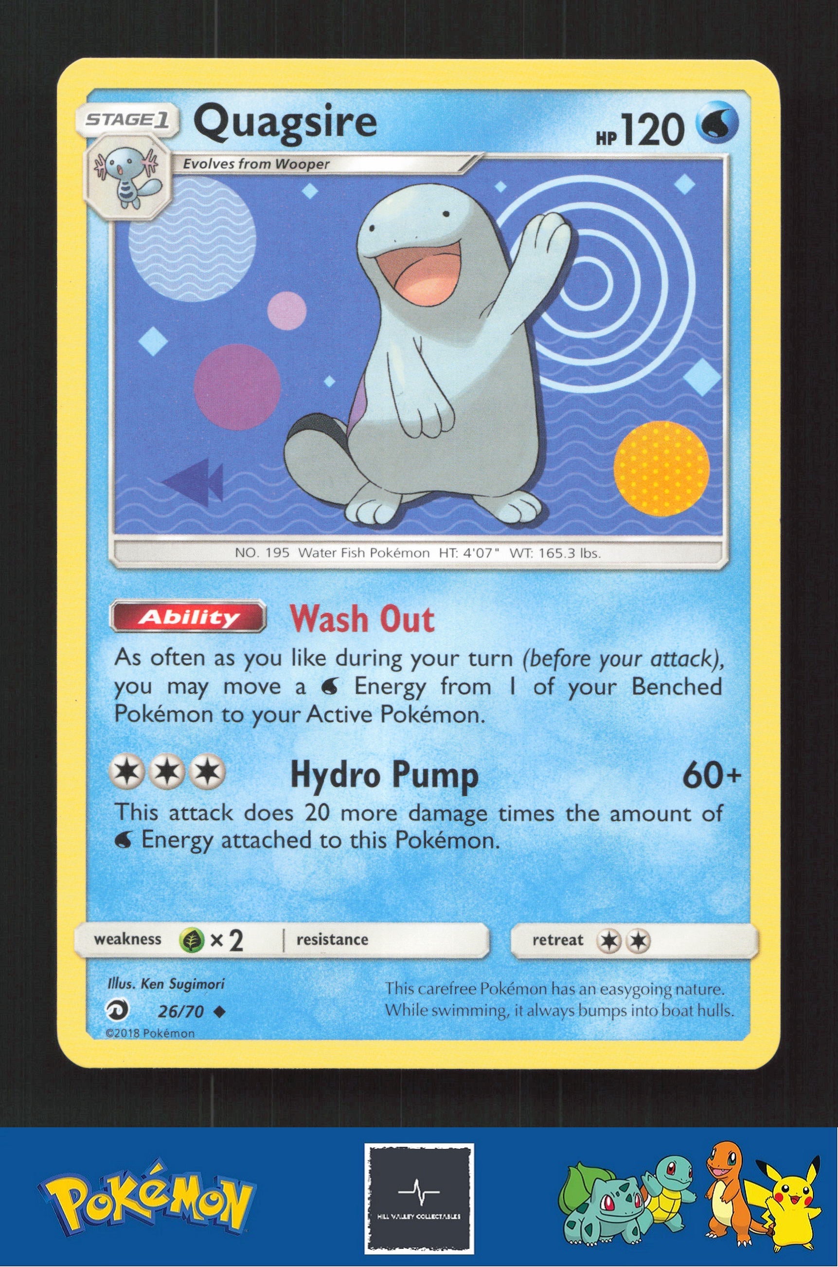 2018 Pokemon SM Dragon Majesty 26/70 Quagsire