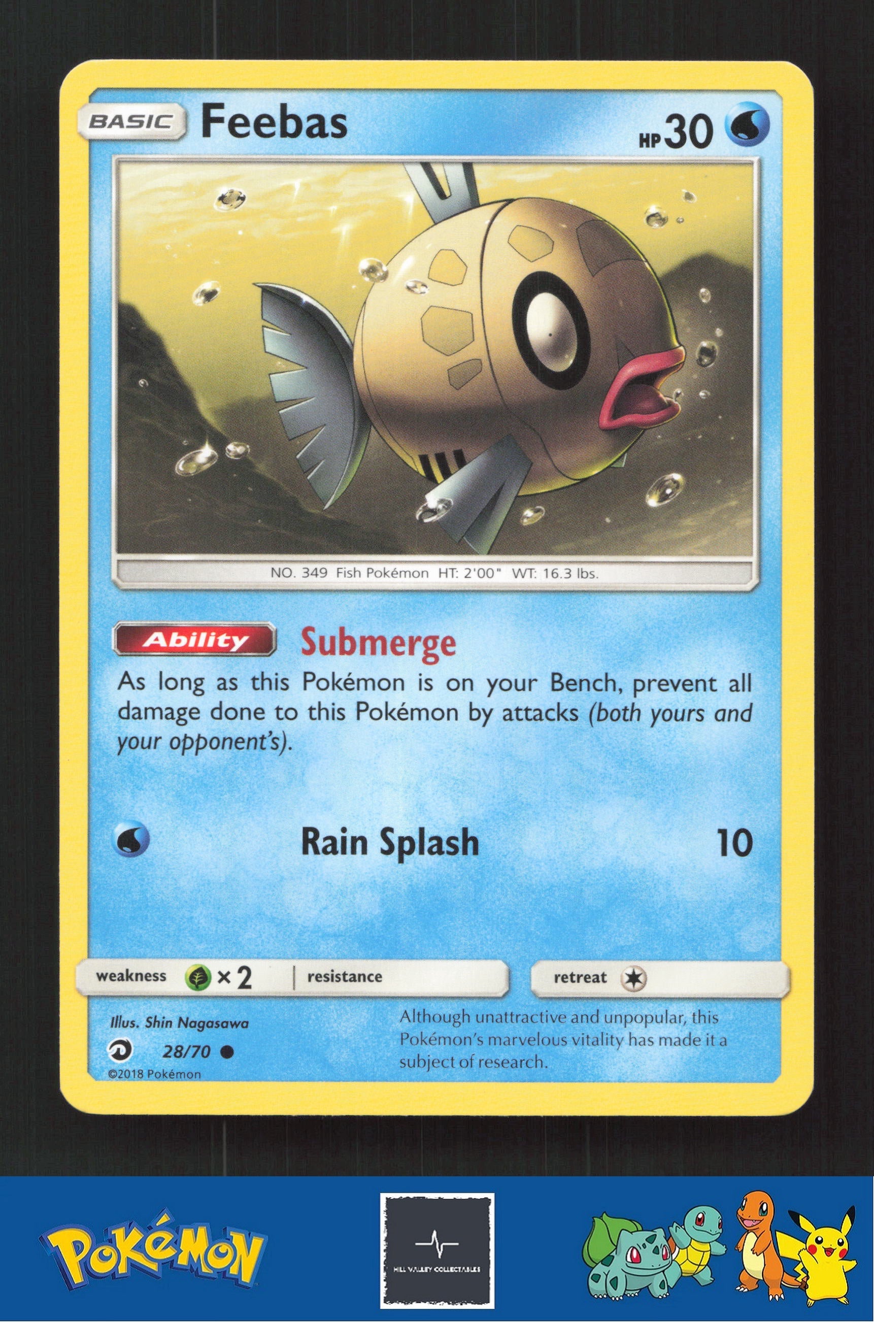 2018 Pokemon SM Dragon Majesty 28/70 Feebas