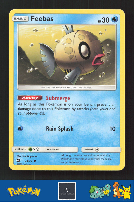 2018 Pokemon SM Dragon Majesty 28/70 Feebas