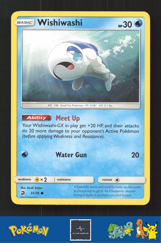 2018 Pokemon SM Dragon Majesty 31/70 Wishiwashi