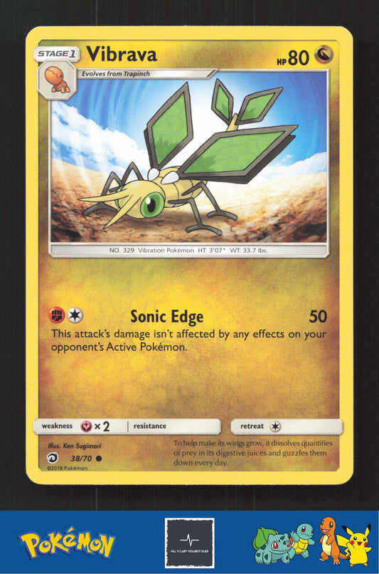 2018 Pokemon SM Dragon Majesty 38/70 Vibrava