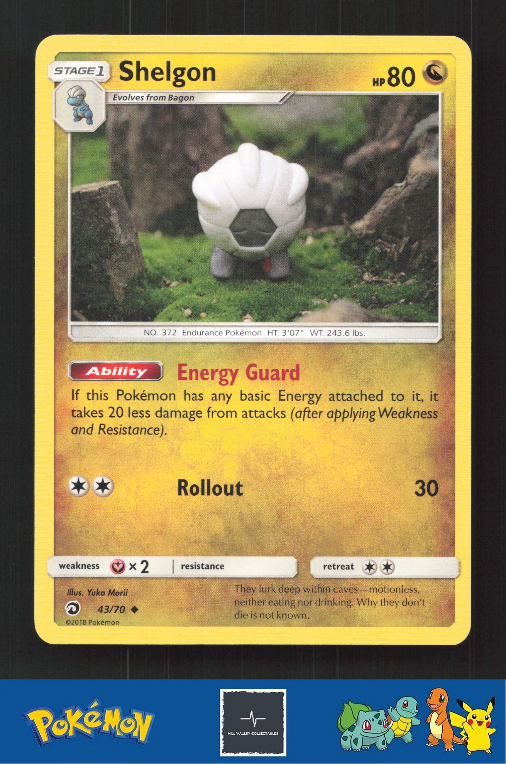 2018 Pokemon SM Dragon Majesty 43/70 Shelgon