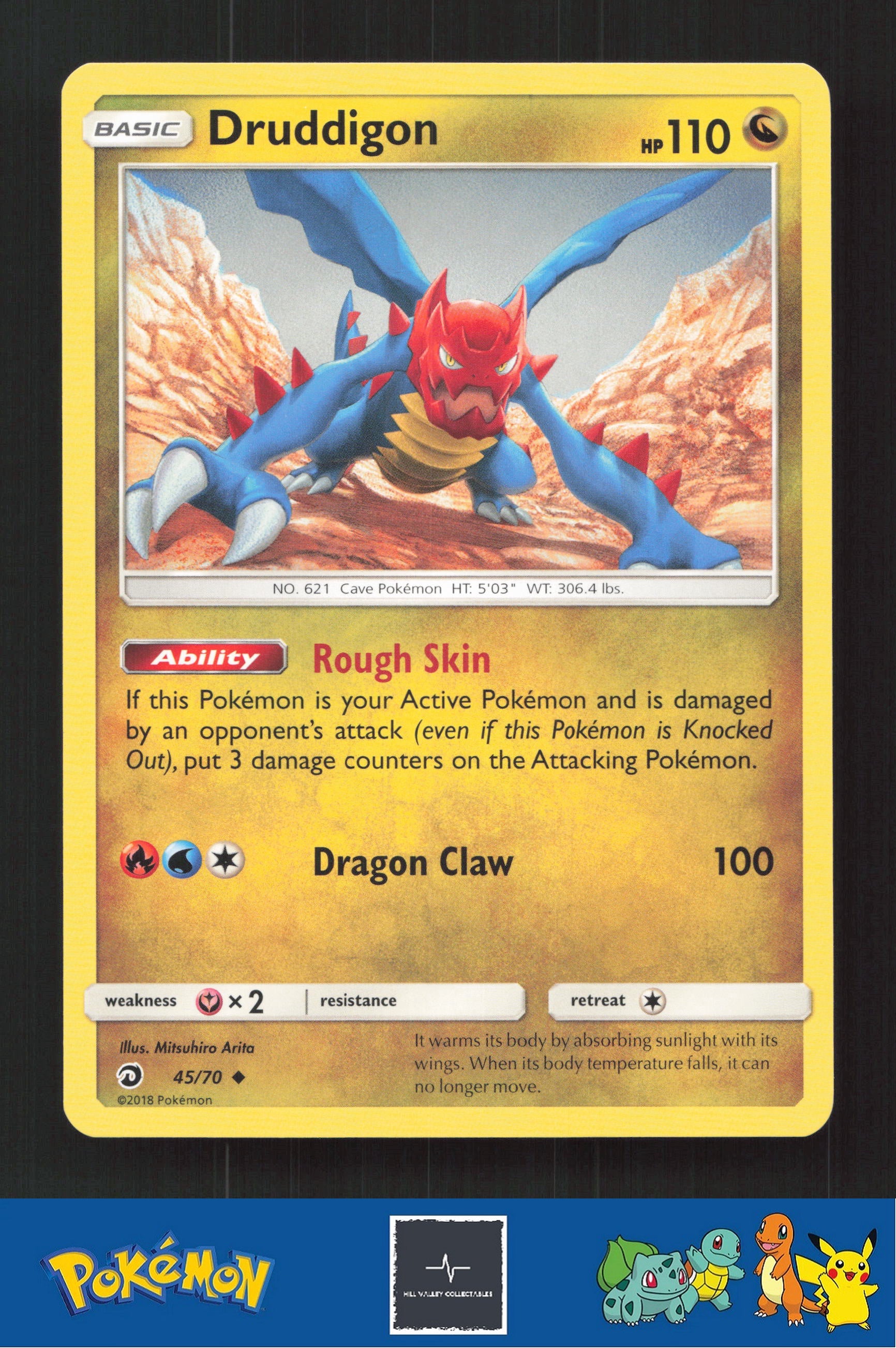 2018 Pokemon SM Dragon Majesty 45/70 Druddigon