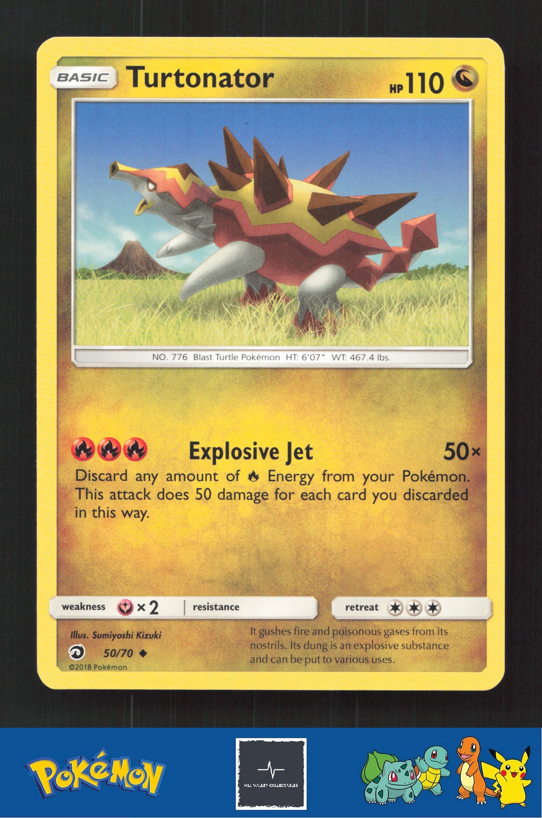 2018 Pokemon SM Dragon Majesty 50/70 Turtonator