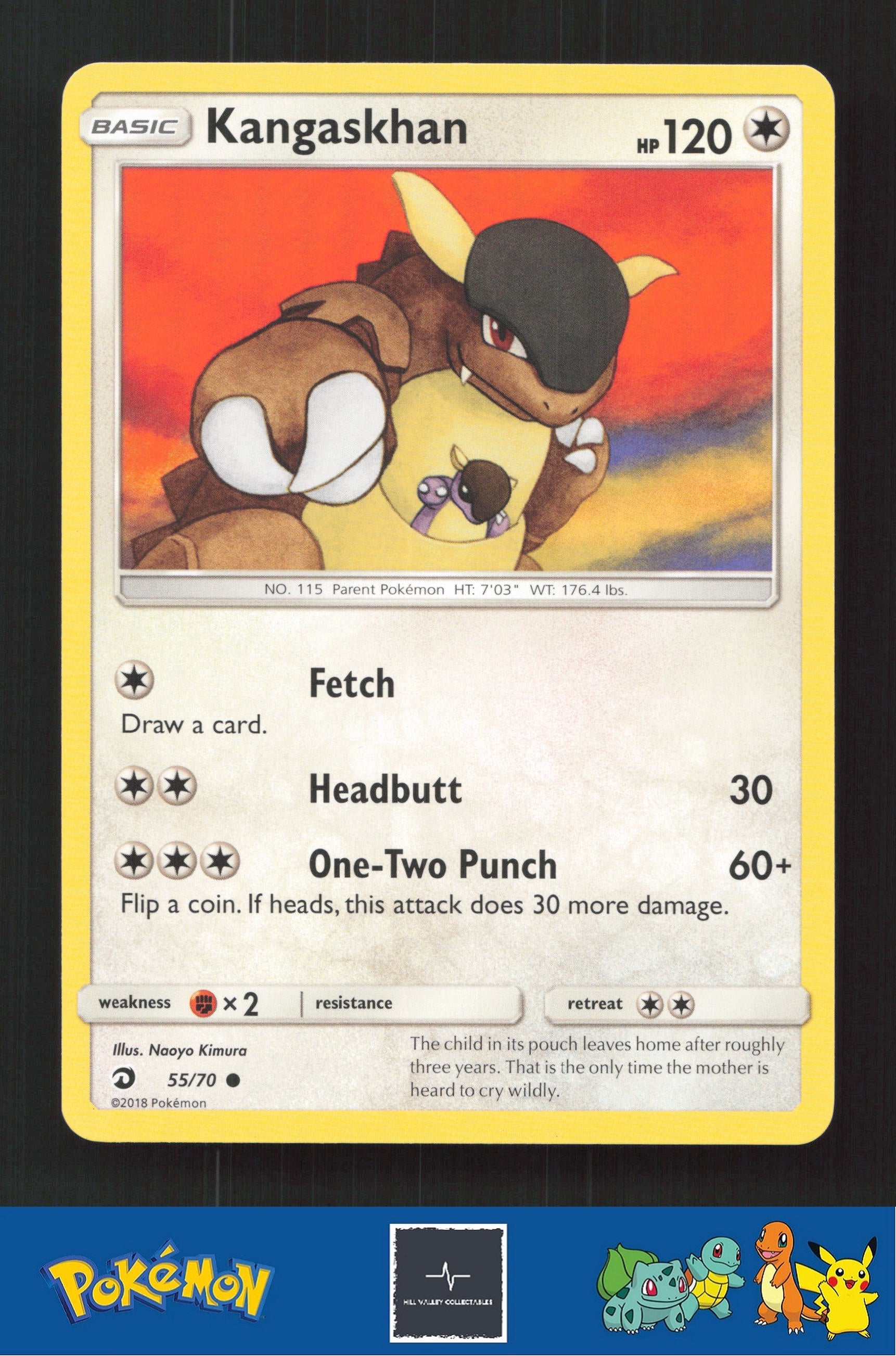 2018 Pokemon SM Dragon Majesty 55/70 Kangaskhan