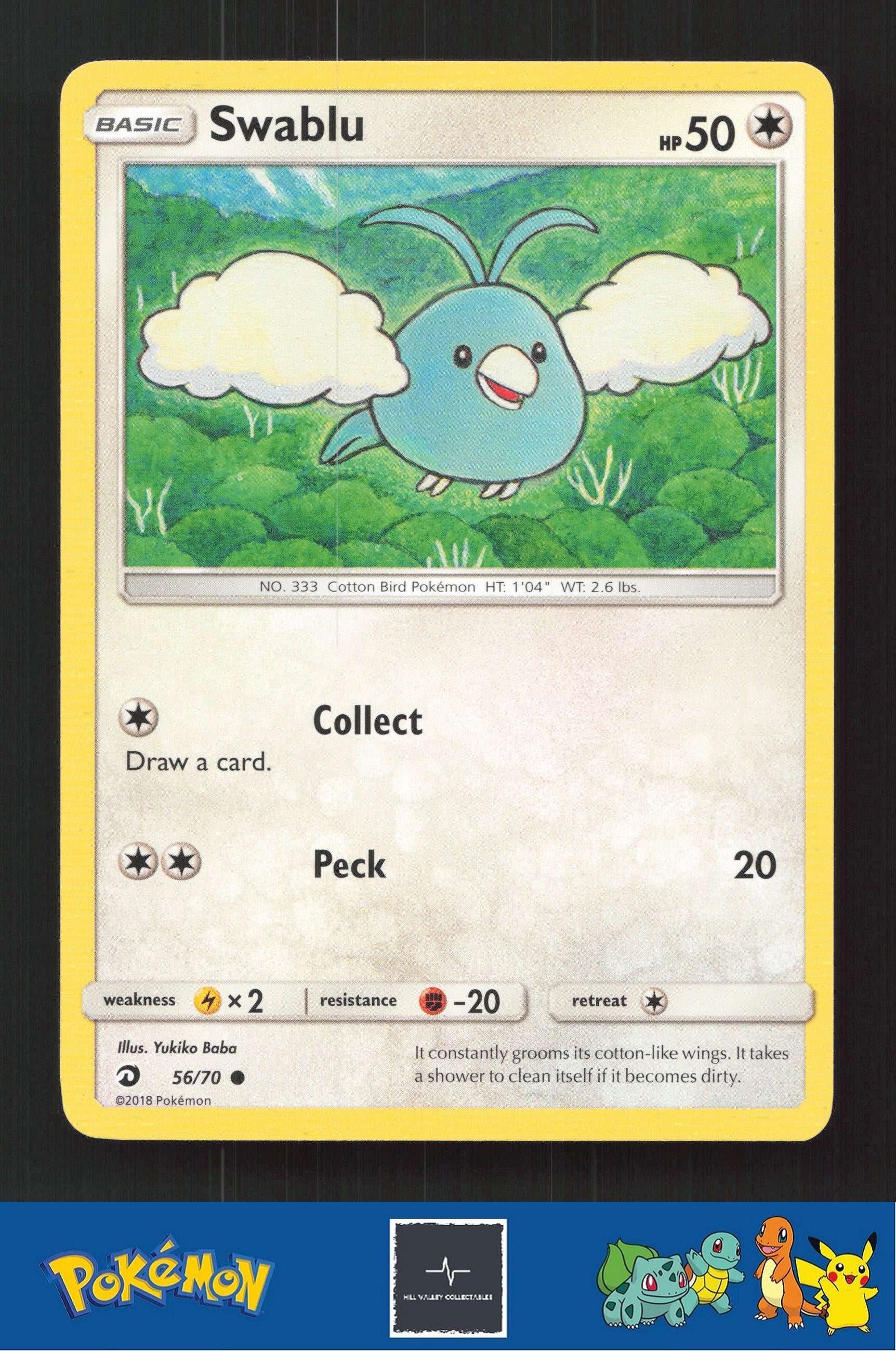 2018 Pokemon SM Dragon Majesty 56/70 Swablu