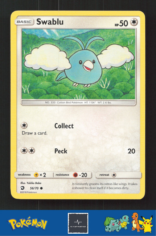 2018 Pokemon SM Dragon Majesty 56/70 Swablu